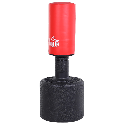 HOMCOM Sacco Boxe da Terra Altezza Regolabile 145-172cm con Base Riempibile