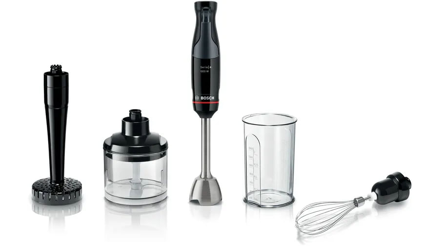 Bosch Serie 4 MSM4B623 frullatore 0,6 L Frullatore ad immersione 1000 W Antracite, Trasparente Bosch Serie 4 MSM4B623 Frullatore a immersione ErgoMast