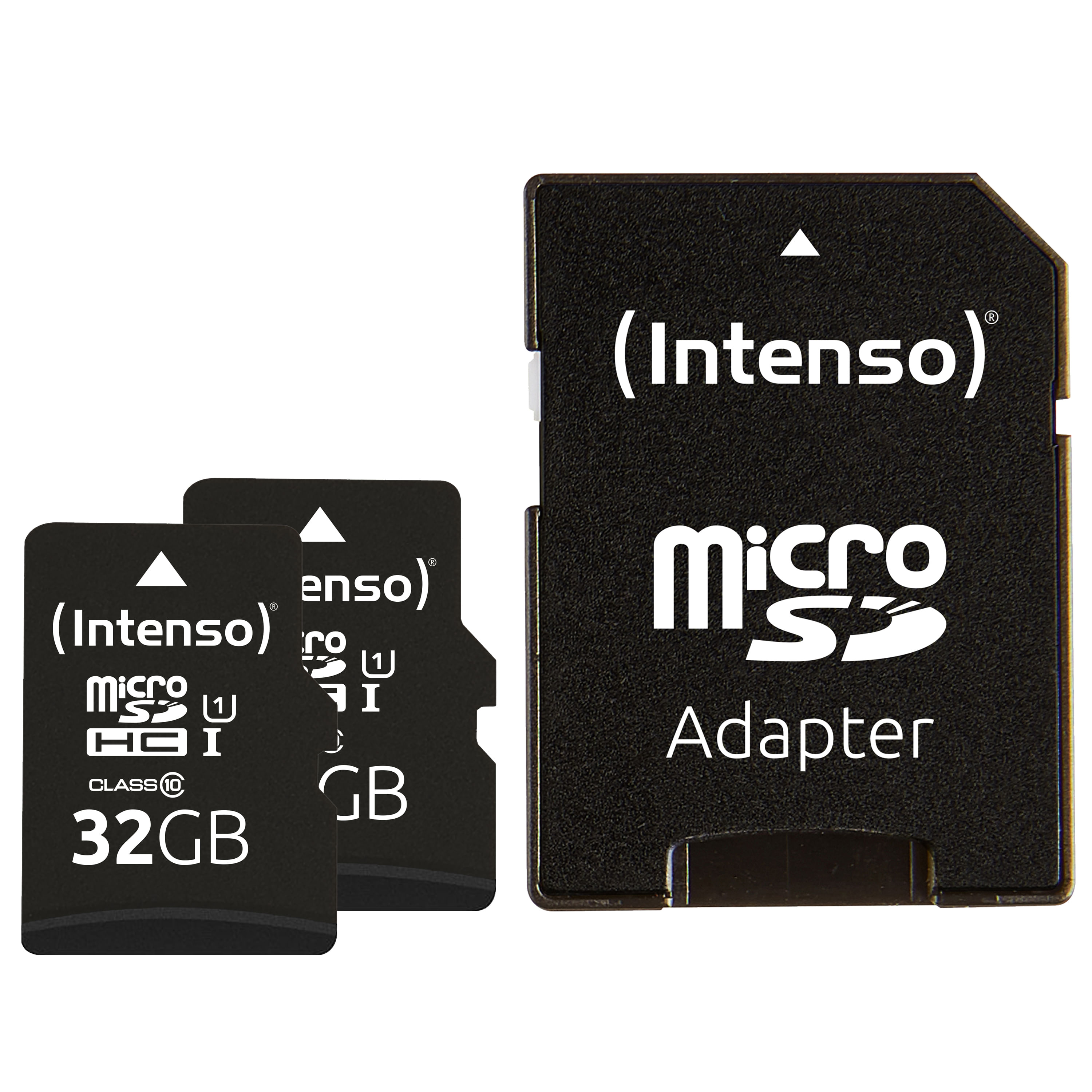 Intenso Doppelpack microSDHC 32GB UHS-I Premium inkl. SD-Adapter - High Capacity SD (MicroSDHC) Classe 10