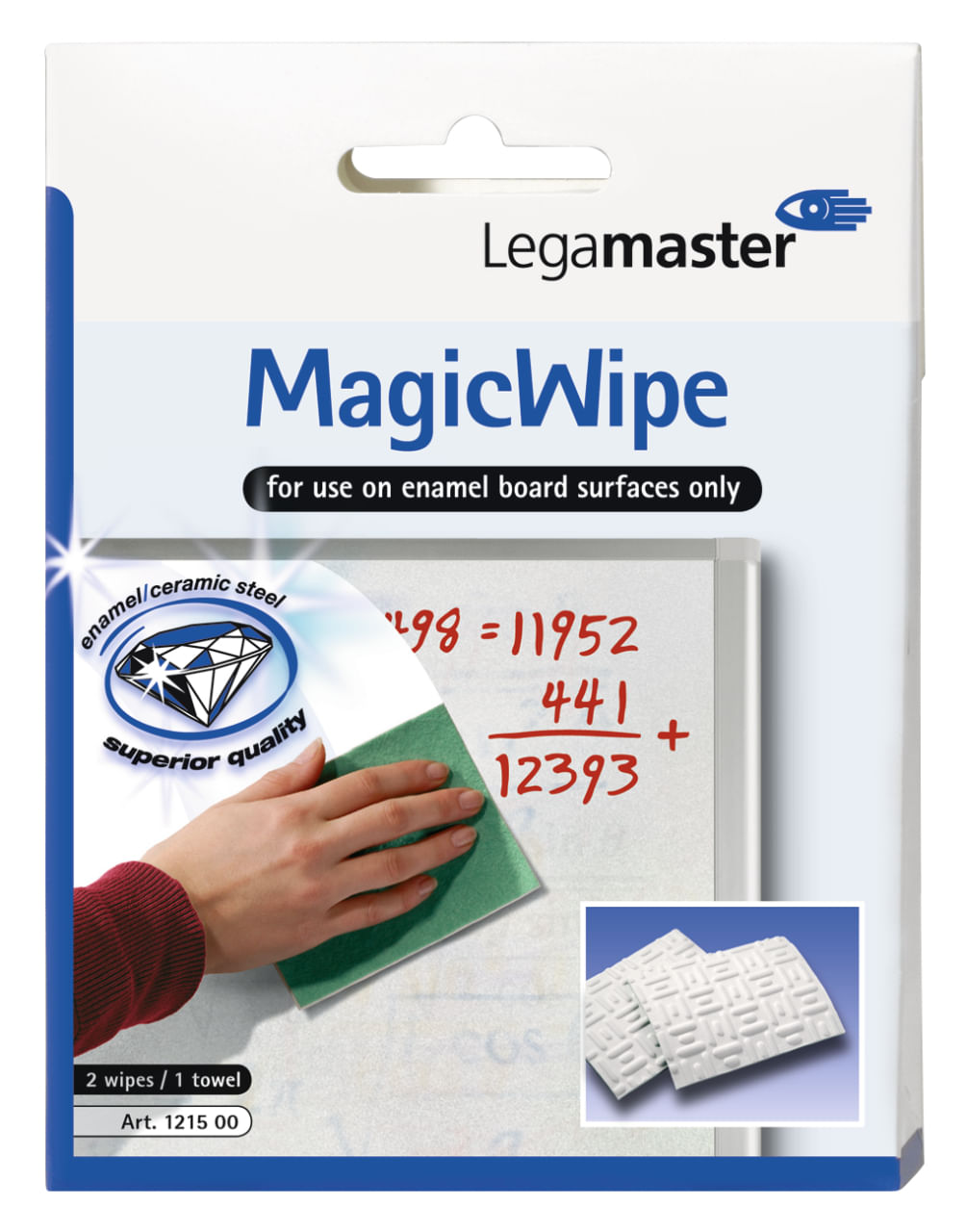 Legamaster MagicWipe gomma per cancellare Microfibra Bianco