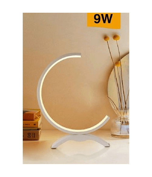 Lume Led 9w Lampada Tavolo Abat-jour Stilizzata Bianco Luce 3000k 6500k 4000k D30 - -Bianco Freddo - Lume Led 9w Lampada Tavolo Abat-jour Stilizzata B