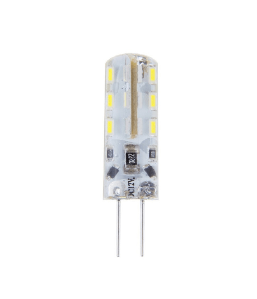 Trade Shop Traesio-5pcs Pezzi Dc12v 3014 Smd G4 Lampadina A Led Luminosa 3w Bianco Caldo Freddo - -bianco Freddo -