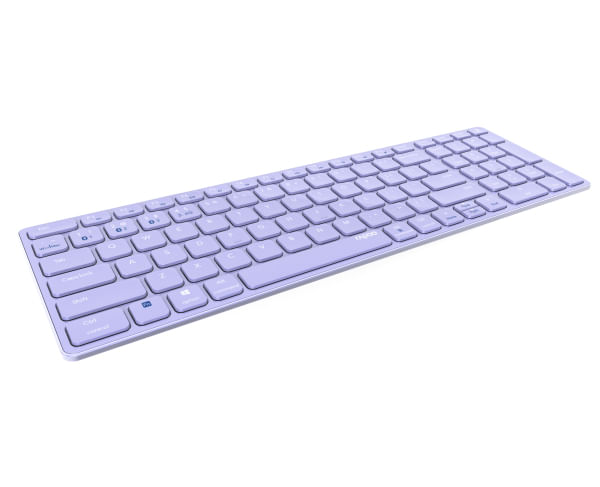 Rapoo E9700M tastiera Casa RF senza fili + Bluetooth QWERTZ Tedesco Lillà