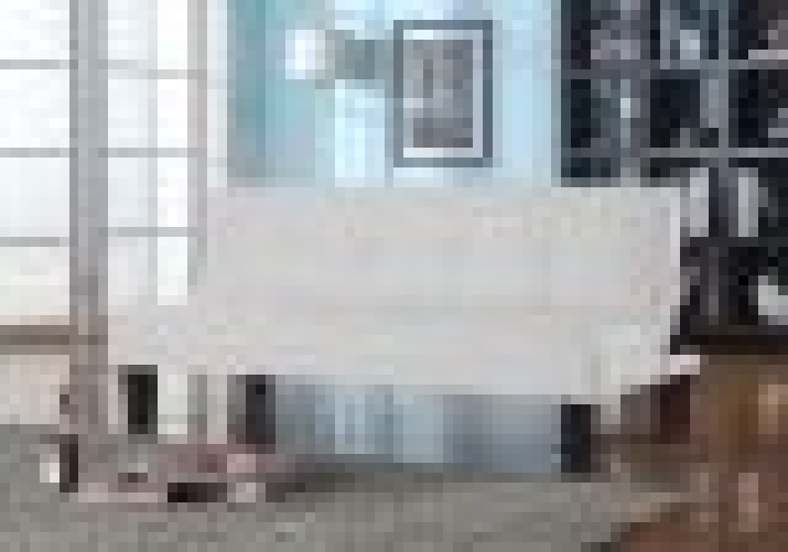 Divano letto 3 posti, reclinabile in microfibra bianco 164cm antiribaltamento Sicorage Jessut