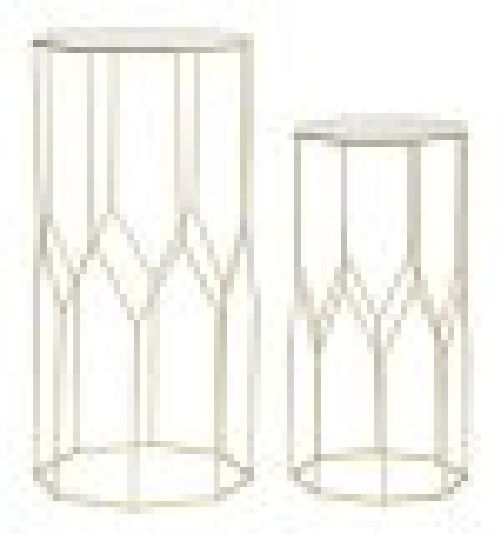 Portatelefono Nuovo Vetro Coppia cm 50X46X100 - 40X37X80 - NEW GLASSOPPIA
