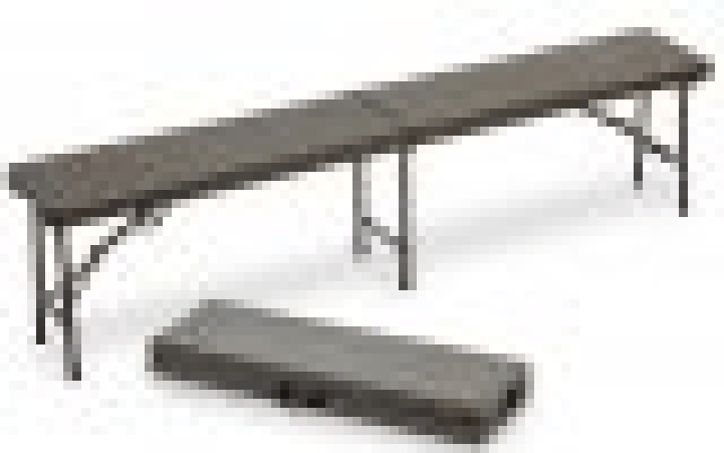 Panca pieghevole a valigia catering, scampagnata, giardino noce 183x30x44 cm Fredi Olly