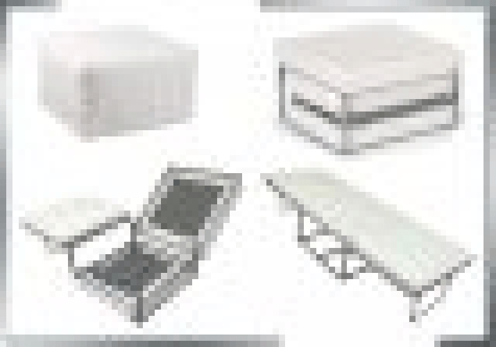 Pouf letto a scomparsa, letto richiubibile in microfibra bianco Sicorage Elly