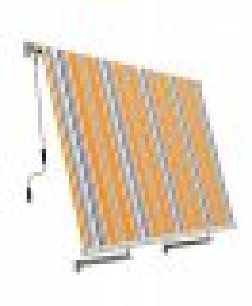 Tenda da sole a caduta con bracci L 300xH 245cm, poliestere 280 gr/m² riga giallo Fredi Goly