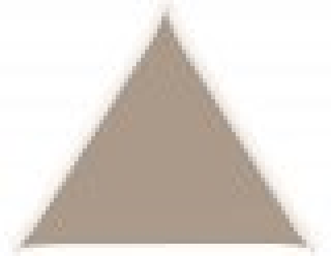 Tenda a vela parasole, ombreggiante, in poliestere impermeabile 3.6x3.6x3.6mt tortora Fredi