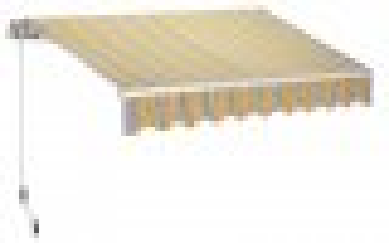 Tenda da sole a parete L.250xH.200cm, in poliestere 280 gr/m² riga giallo Fredi