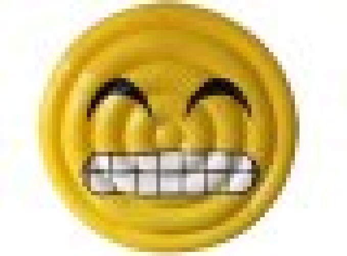 Materassino gonfiabile a forma di viso sorriso con denti Ø 150 cm Fredi Face