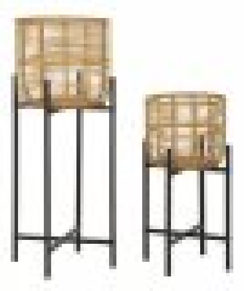 P/VASI RATTAN COPPIA CM 38X90-33X60