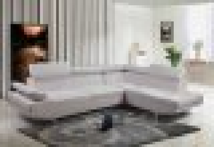 Divano angolare, pelle bianco moderno 270cm Sicorage Eldy Destra