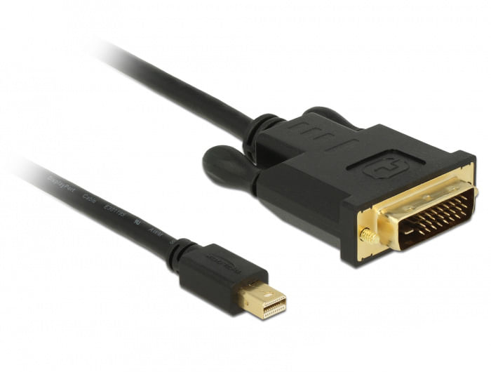 DeLOCK 83991 cavo e adattatore video 5 m Mini DisplayPort DVI-D Nero