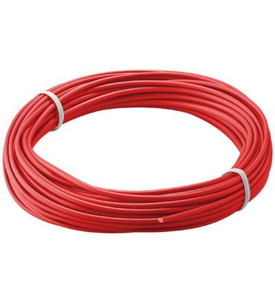 Goobay Filo di rame isolato Wentronic Goobay rosso 10 m - 1 conduttore multifilo (18 x 01 mm) (55044) Goobay 55044 filo elettrico 10 m Rosso