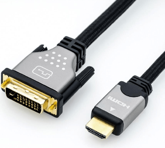 ROLINE 11.04.5873 cavo e adattatore video 5 m HDMI DVI Nero, Argento