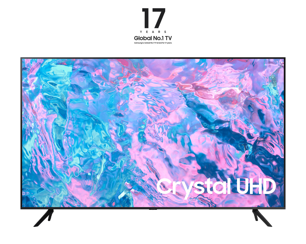 Samsung Series 7 TV UE50CU7170UXZT Crystal UHD 4K, Smart TV 50" Processore Crystal 4K, OTS Lite, Black 2023