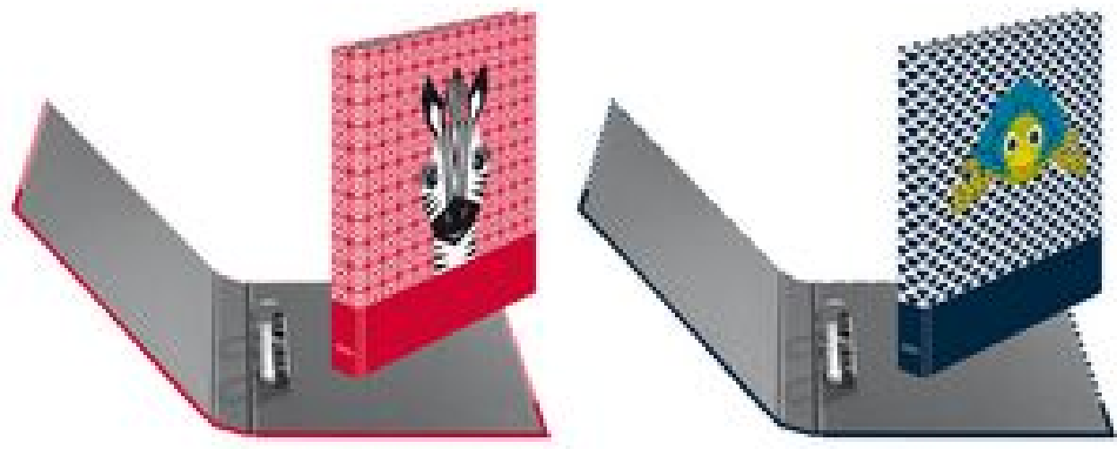 Herlitz maX.file raccoglitore ad anelli A4 Nero, Rosso, Bianco