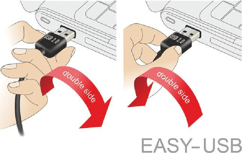 DeLOCK 83848 cavo USB USB 2.0 1 m USB A Micro-USB B Nero