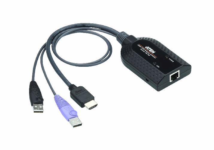 ATEN Adattatore KVM per Virtual media USB HDMI (supporto per lettore Smart Card e disassemblatore audio)