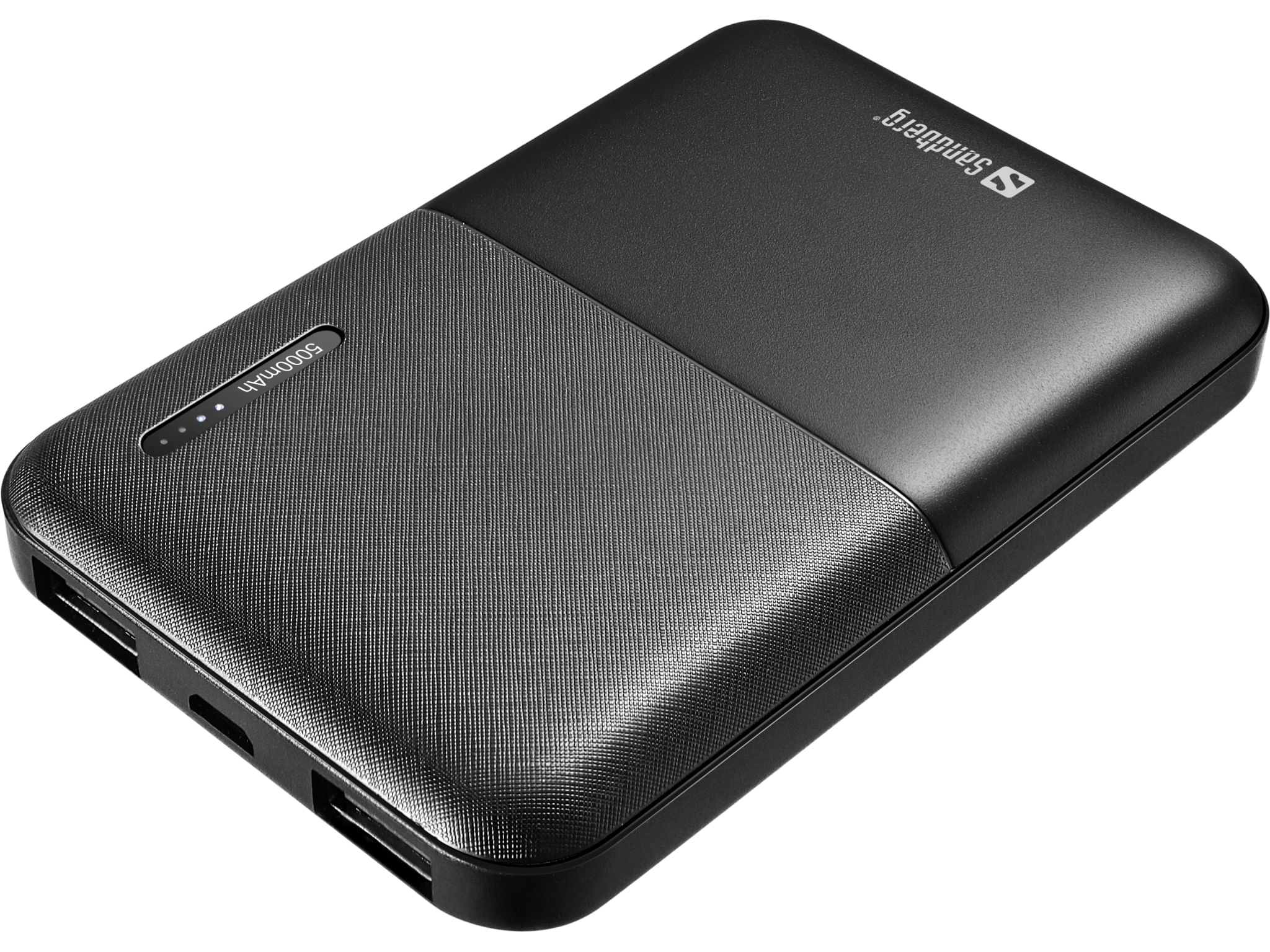 SANDBERG Saver Power Bank 5000 mAh 24 A 2x USB nero Sandberg Saver Powerbank 5000
