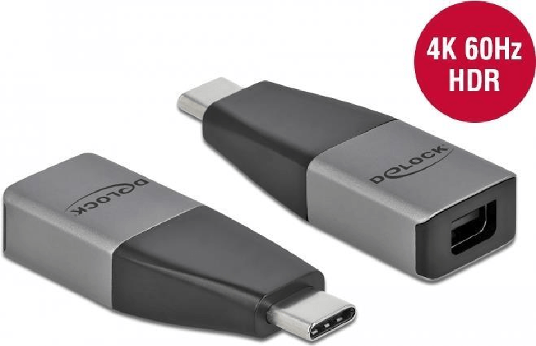 Delock - Adattatore DisplayPort - Da USB-C (M) a Mini DisplayPort (W) - USB 3.2 Gen 1 / DisplayPort 1.2 - Supporto 4K 60 Delock - Adattatore DisplayPo