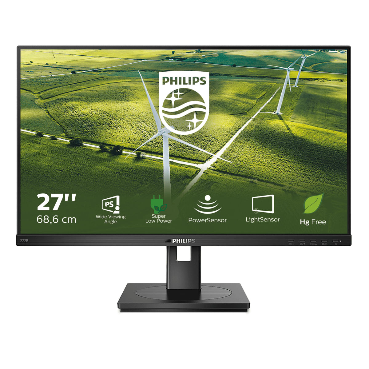 PHILIPS Monitor 27'' LED IPS B-Line 272B1G - 00 1920x1080 Full HD Tempo di Risposta 4 ms Philips B Line 272B1G/00 LED display 68,6 cm (27") 1920 x 108