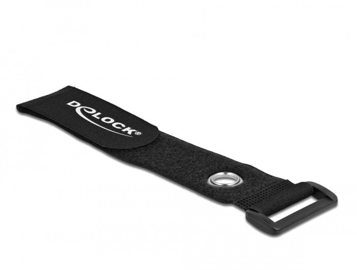 Delock Lnge ca. 280 mm Breite ca DeLOCK Fascetta per cavi a strappo con gancio e occhiello di fissaggio L 280 x L 38 mm nero 3 pezzi