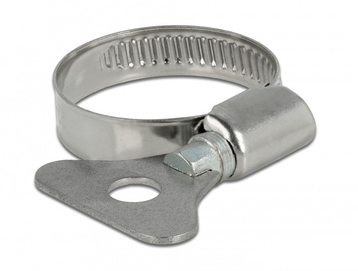 Delock - fascetta stringitubo - adatta per tubi da 22 - 32 mm (confezione da 10) (19578) DeLOCK Morsetto per tubo flessibile a farfalla 22 - 32 mm 10