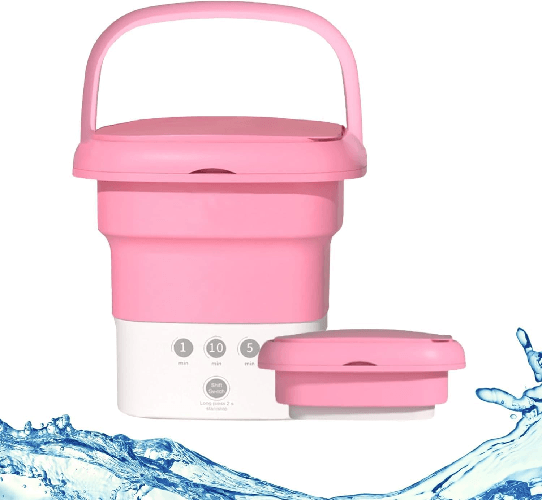 MF artSHOP Mini Lavatrice Pieghevole Portatile Con Centrifuga 8L Mini Lavatrice Pieghevole Portatile Con Centrifuga 8L, Lavatrice Con Tubo di Scarico