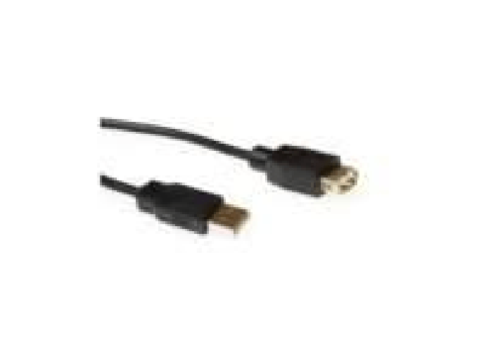 ACT USB 2.0 extensioncable USB A male - USB A female 1.8 m cavo USB 1,8 m Nero