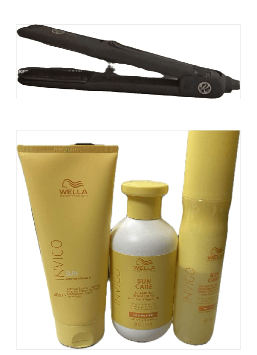 PIASTRA RETRO' COIFFEUR STRAIGHTENER II( 3X9CM) PIU'KIT MARE WELLA PROFESSIONAL CON BORSA