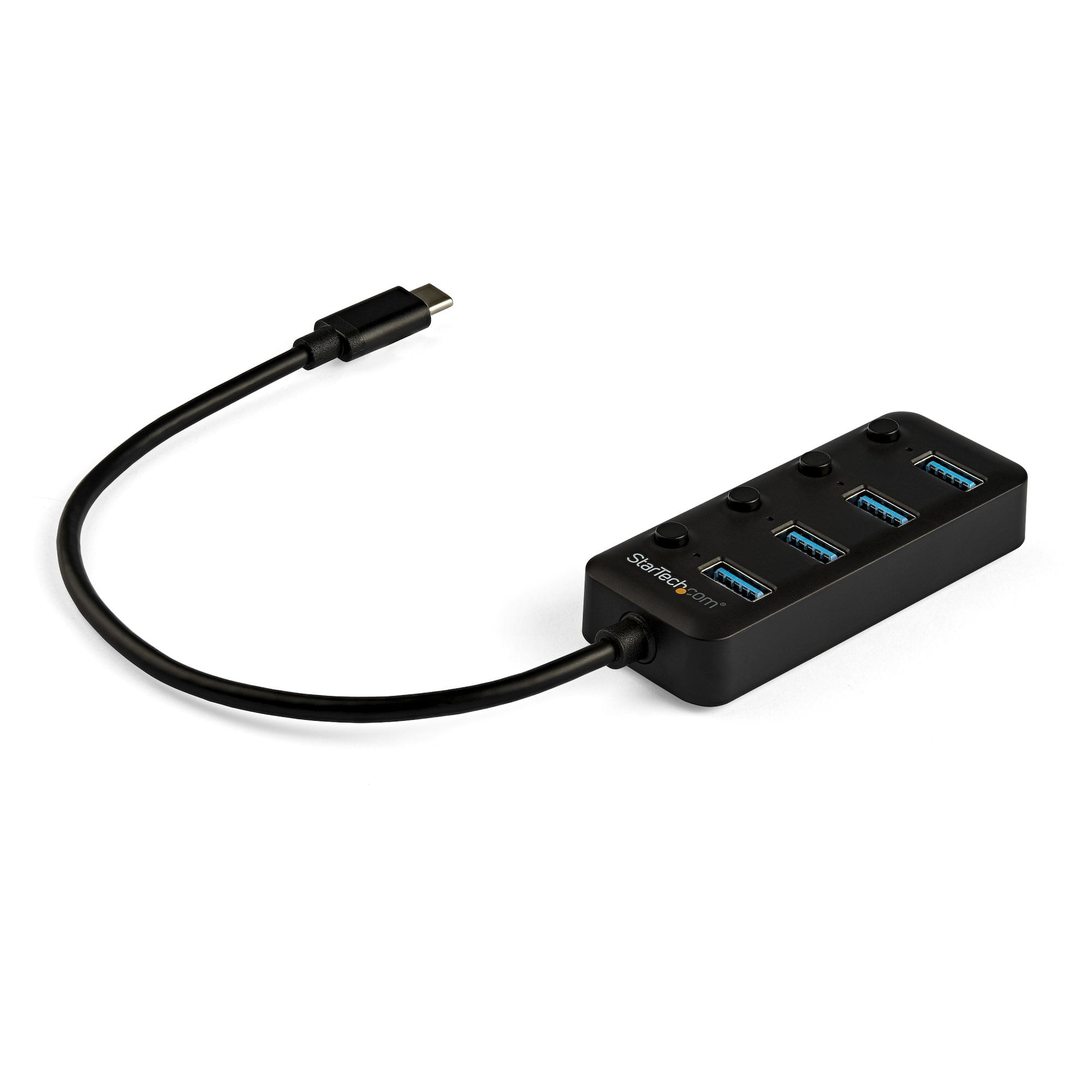 StarTech.com Hub USB-C a 4 porte - USB type C a 4 porte USB 3.0 type A con interruttori individuali On/Off StarTech.com Hub USB-C a 4 porte - 4x USB-A