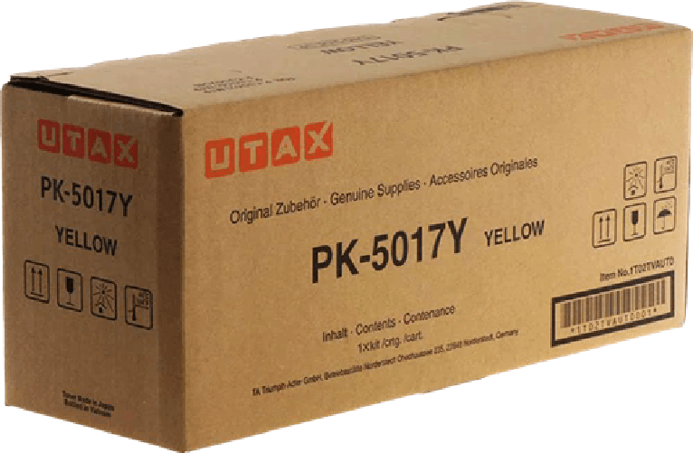 ORIGINALE Utax toner giallo PK-5017Y 1T02TVAUT0 6000 pagine