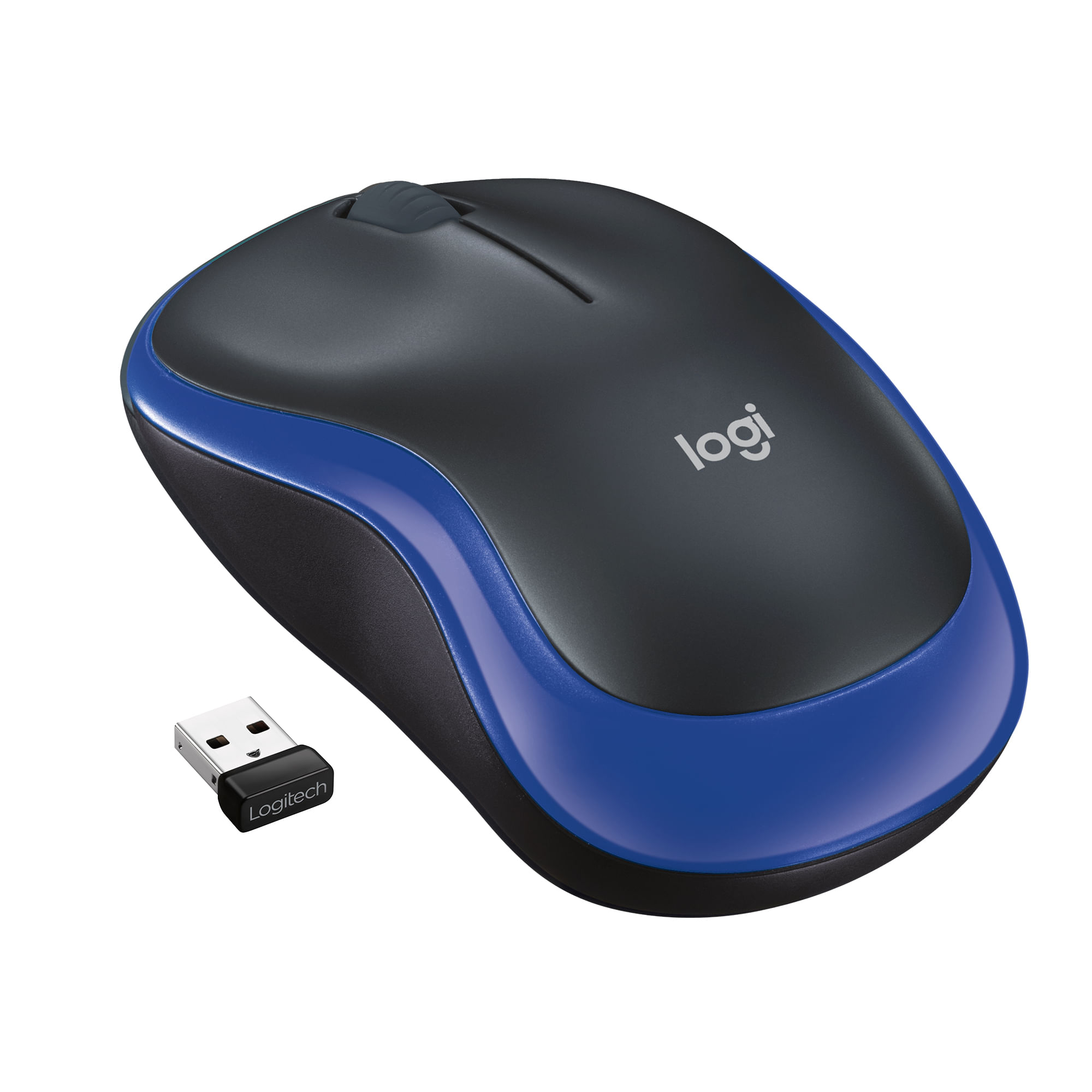 Logitech M185 Mouse Wireless, 2,4 GHz con Mini Ricevitore USB, Durata Batteria di 12 Mesi, Tracciamento Ottico 1000 DPI, Ambidestro, Compatibile con P