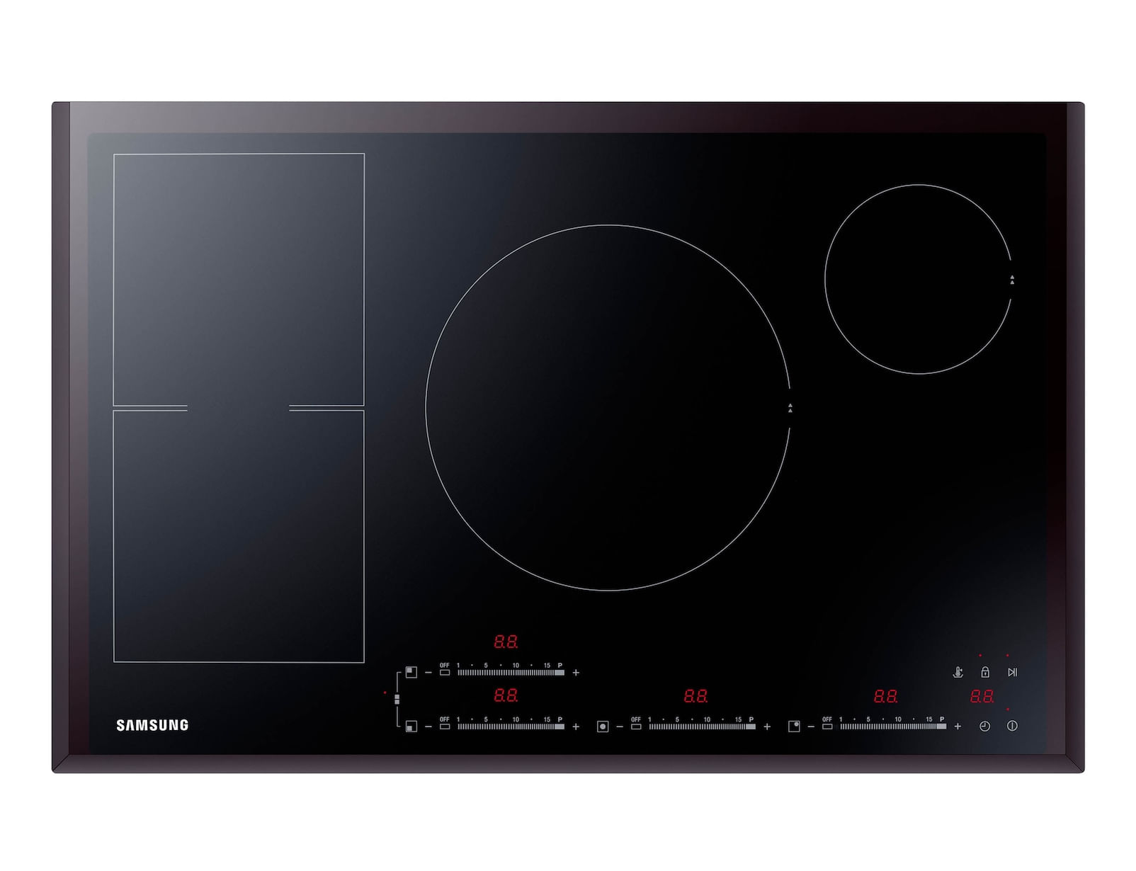 Samsung NZ84F7NC6AB Piano Cottura ad Induzione 4 Zone 80 cm Nero Samsung Piano a induzione 80cm NZ84F7NC6AB
