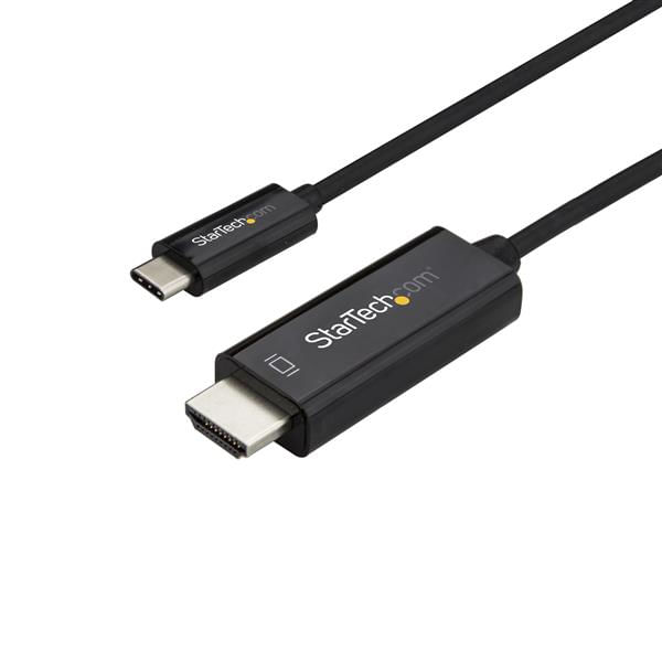 StarTech.com Cavo adattatore USB C a HDMI da 2m - Cavo video USB tipo C a HDMI 2.0 - Compatibile con Thunderbolt 3 - USB Type C Laptop a HDMI Monitor/
