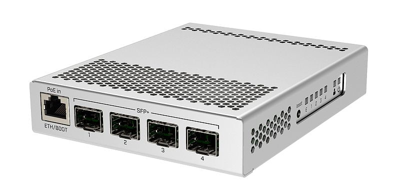 Mikrotik Switch di rete Mikrotik CRS305-1G-4SIN Gigabit Ethernet gestito (10/100/1000) Power over Ethernet (PoE MikroTik Switch di rete Mikrotik CRS3