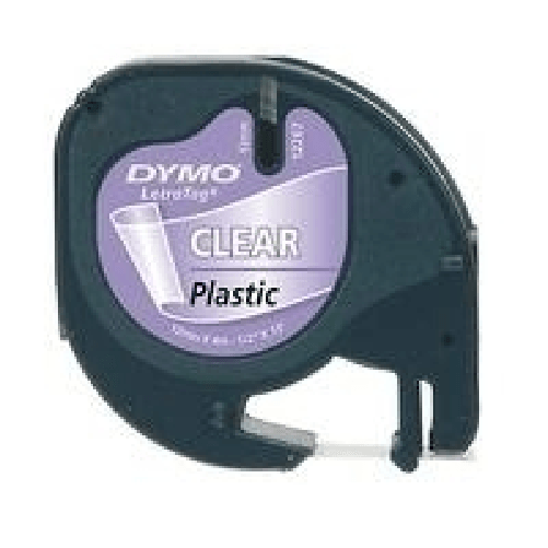 DYMO LetraTAG - Plastikband - durchsichtig - Rolle (1,2 cm x 4 m) - 1 Rolle(n) (S0721550) DYMO 12mm LetraTAG Plastic tape nastro per etichettatrice