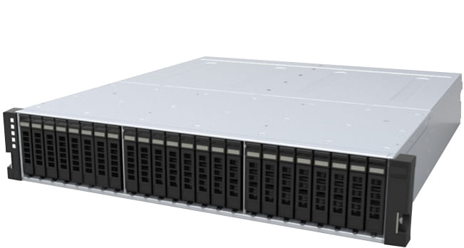 Western Digital 2U24 array di dischi 1152 TB Armadio 2U Nero Grigio (WD 2U24 Flash Storage Platform 2U24-1005 - Contenit Western Digital 2U24 array di