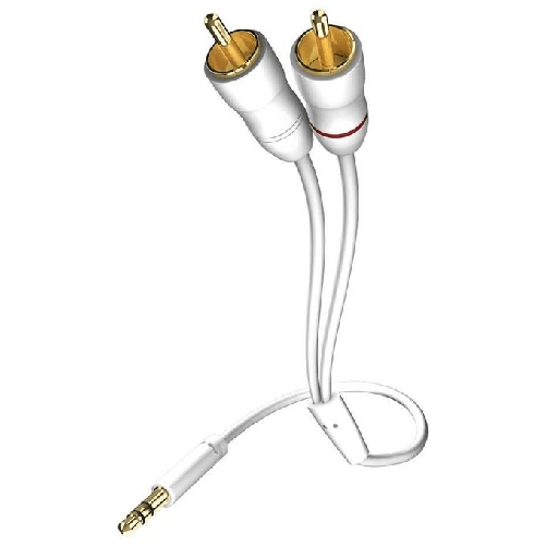 Inakustik 003100015 cavo audio 1,5 m 3.5mm 2 x RCA Bianco