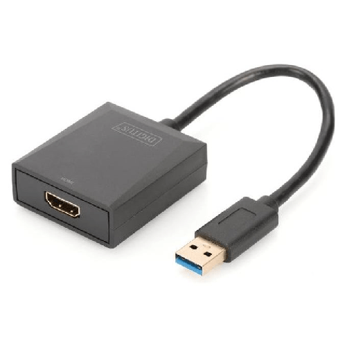 Digitus DA-70841 cavo di interfaccia e adattatore USB 3.0 HDMI Nero Digitus Adattatore grafico da USB-A 3.2 Gen 1 a HDMI