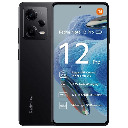 Xiaomi Redmi Note 12 Pro 5G 16,9 cm (6.67") Doppia SIM Android 12 USB tipo-C 6 GB 128 GB 5000 mAh Nero
