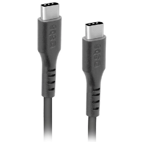 Sbs Cavo Dati e Ricarica con Connettori Type C 2.0 1,5mt Nero SBS TECABLETCC20K cavo USB USB 2.0 1,5 m USB C Nero