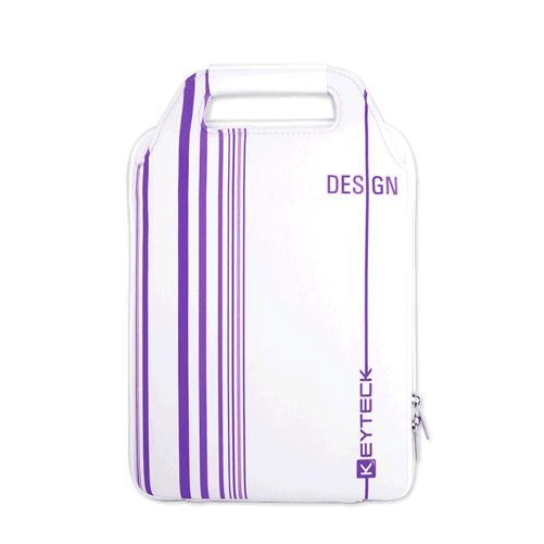 KEYTECK CUSTODIA PER NETBOOK E TABLET FINO A 102 BIANCA E VIOLA BAG-99PL Keyteck BAG-99PL borsa per laptop 25,9 cm (10.2") Custodia a tasca Viola
