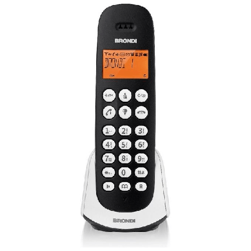 Brondi Adara Telefono DECT Identificatore di chiamata Nero, Bianco