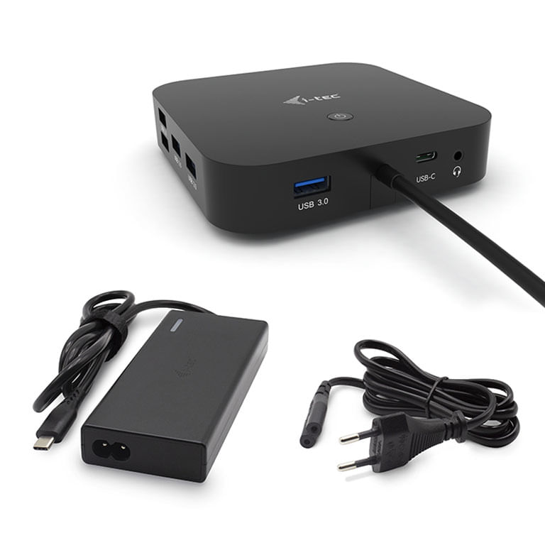 I-Tec DOCKING STATION I-TEC C31DUALDPDOCKPD65W USB-C Dual Display with Power Delivery 100W CHARGER-C77W i-tec USB-C Dual Display Docking Station with