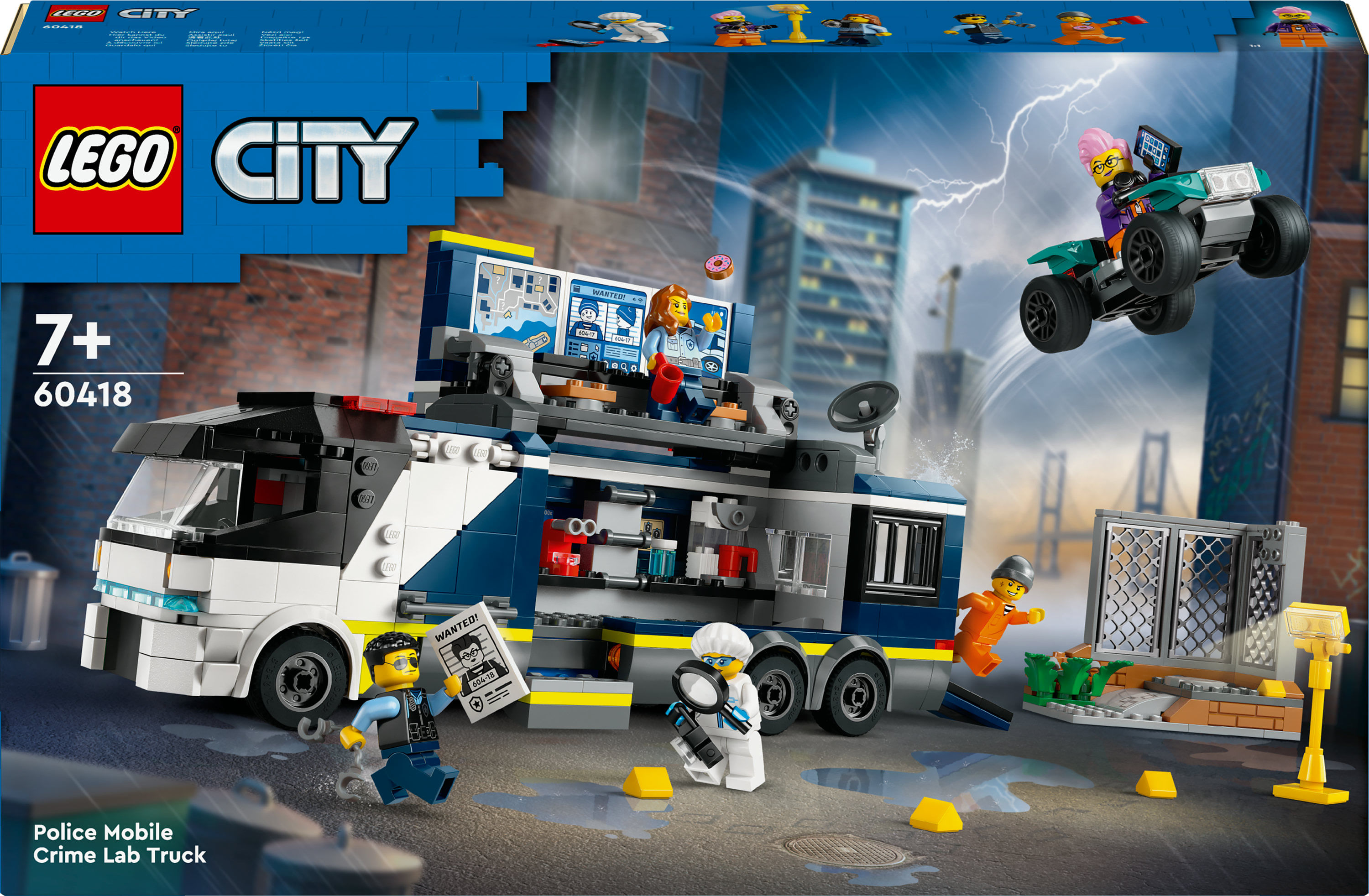 Lego Camion laboratorio mobile della polizia - Lego City 60418 LEGO Camion laboratorio mobile della polizia