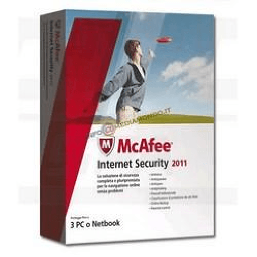 Ldc Tech McAfee Internet Security 2011 - 3 User-Subscription / 3 User-Operatin Sicurezza antivirus McAfee Internet Security 2011 - 3 User-Subscription
