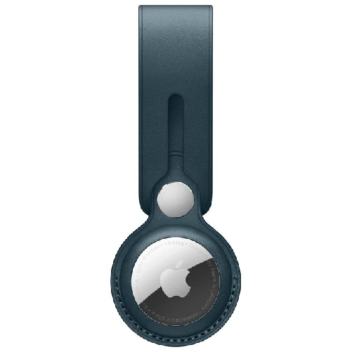 Apple AirTag Leather Loop Blu Baltico